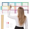 Creative 2026 English Calendar 42x100cm 12 Month Calendar Durable Large Size Calendar  Home Use