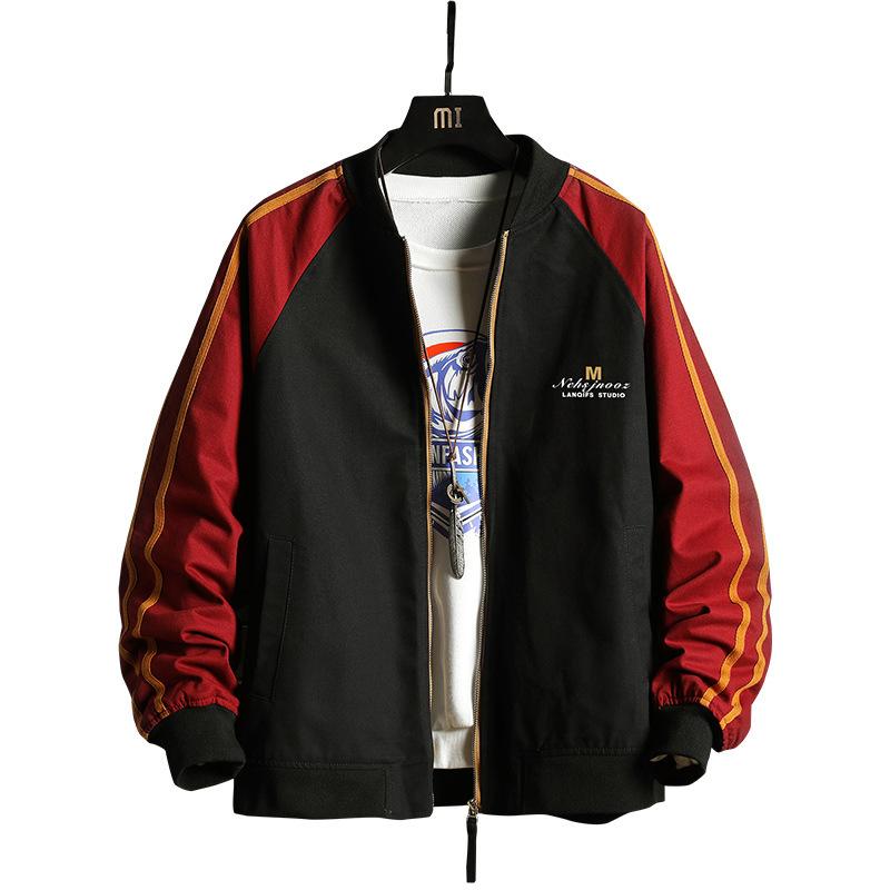 Бейсбольная форма, мужская куртка в студенческом стиле на весну и осень с тонким воротником-стойкой, бейсбольная форма, летная форма ВВС