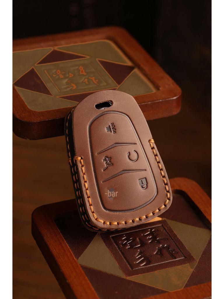 Чехол для ключа автомобиля из натуральной кожи Cadillac для CT4, CT5, CT6, XT4, XT5, XT6, ATXL