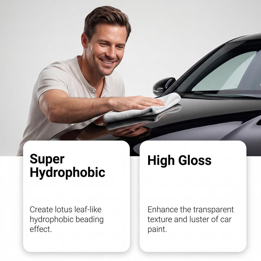 Homonth Car Coating Spray, Paint Protection & Hydrophobic Anti-Stain for Multi-Surface, Quick Care 100ml