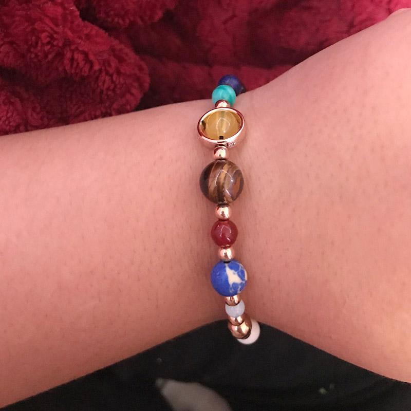 Модный тканый браслет с планетами и галактиками, солнечные украшения