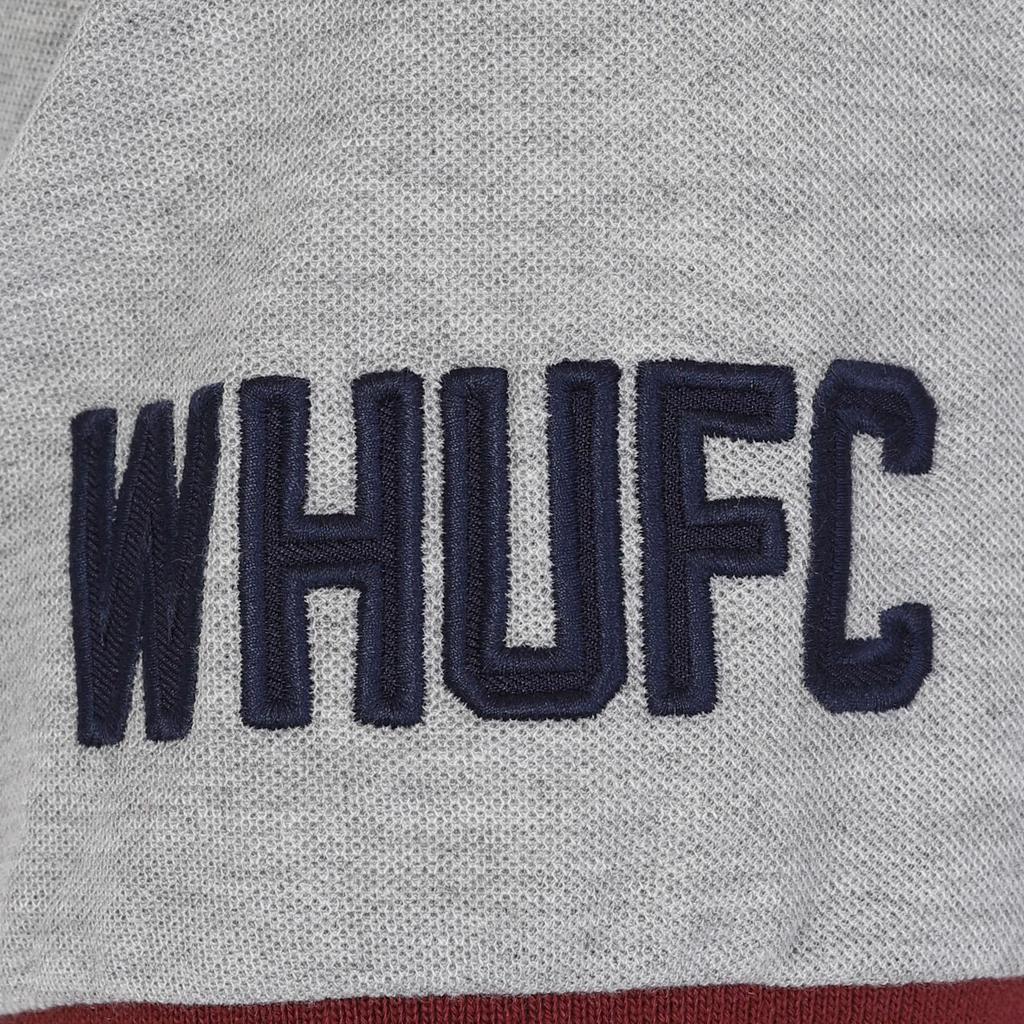 West Ham United FC Boys Contrast Sleeves Polo Shirt