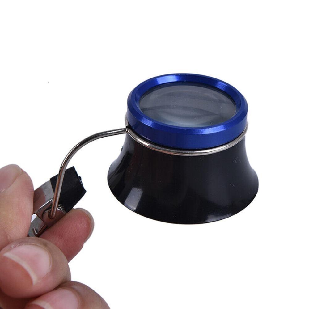 Watchmakers Repair Tool Eyeglass Magnifier Clip-On Eye Loupe Eyeglass Magnifier Magnifying Lens