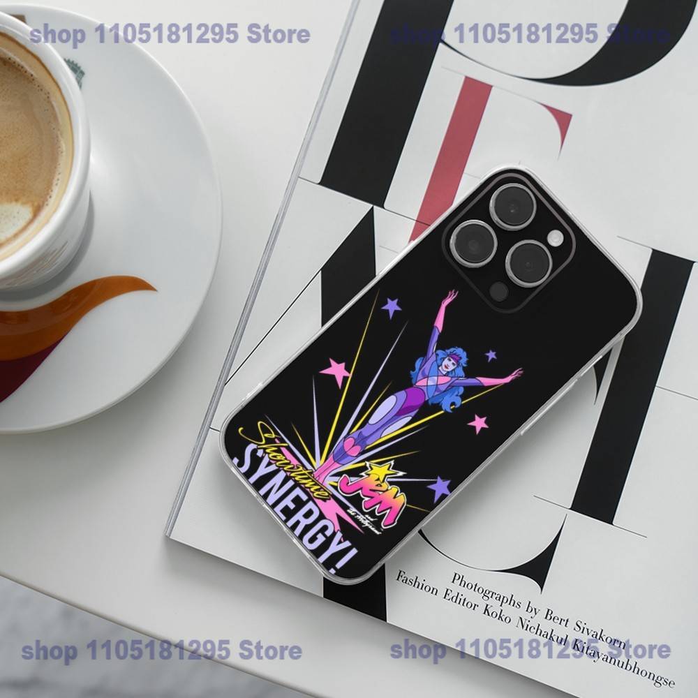 Чехол для телефона J-Jem And The Holograms для iPhone 17 16,15,14,13,12,11 Plus,Pro,Max,XR,Plus,E,Mini Прозрачный чехол