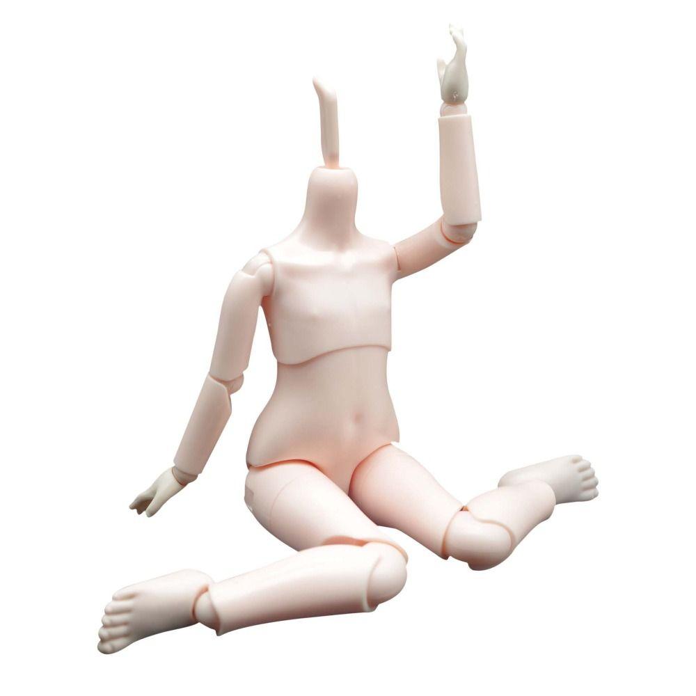 Multi Joints 1/6 Bjd Body Without Makeup Dolls Body Birthday Gift Doll's Head Diy Handmade