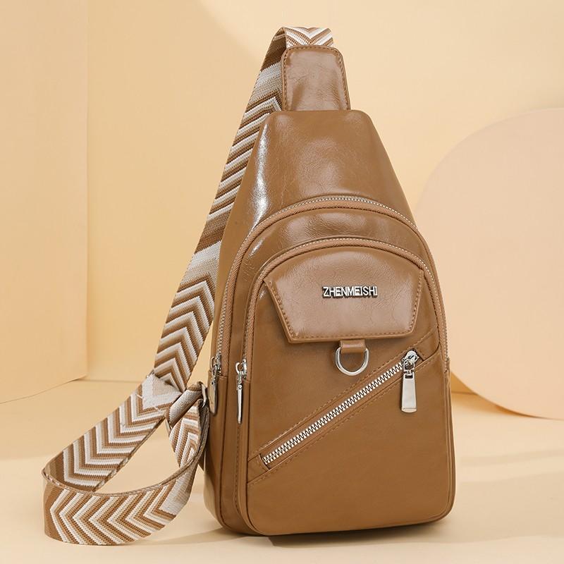 Женский рюкзак через плечо, водоотталкивающая нагрудная сумка из ПУ