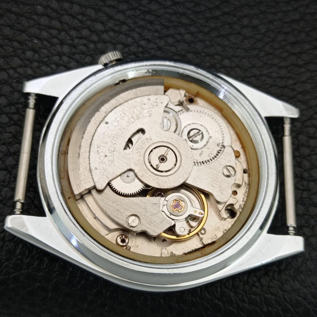 ВИНТАЖНЫЕ ОТРЕМОНТИРОВАННЫЕ МУЖСКИЕ АВТОМАТИЧЕСКИЕ ЧАСЫ SEIKO 5 ЯПОНИЯ ЗЕЛЕНЫЙ ЦИФЕРБЛАТ a445820-1