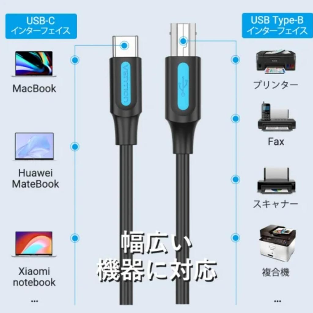 VENTION Кабель USB A папа - B папа Черный ПВХ Тип 2.0 (10м)