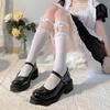 Носки Lolita Lace Calf Socks - дышащие белые носки средней длины для женщин (Весна лето)