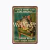 [ WellCraft ] 20*30cm You Are My Sunshine Cat Metal Poster Tin sign Vintage Wall Plaque Decor WX-62-1