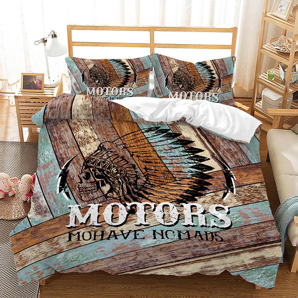 Комплект постельного белья из трех предметов, пододеяльник с 3D цифровой печатью, комплект из четырех предметов