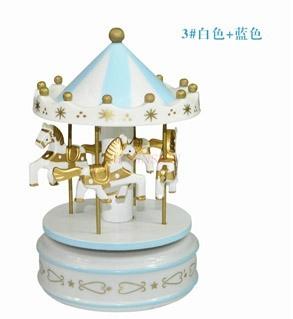 Music Carousel Cake Decorations Music Box Children'S Birthday Decoration Accessories Diy Creative Party