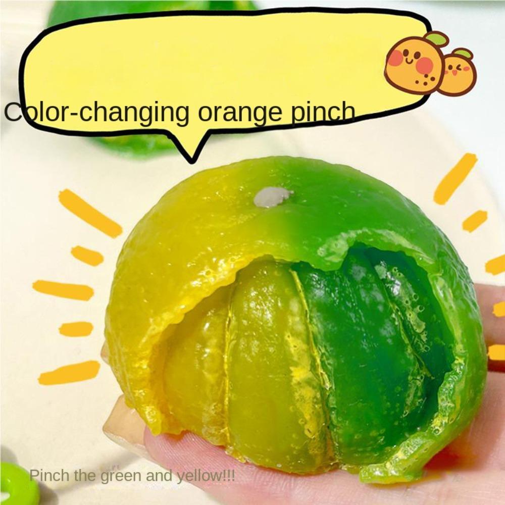 Peeling Orange Color-changing Squeeze Toys Simulation Mango Squeeze Toy Charisma Gift