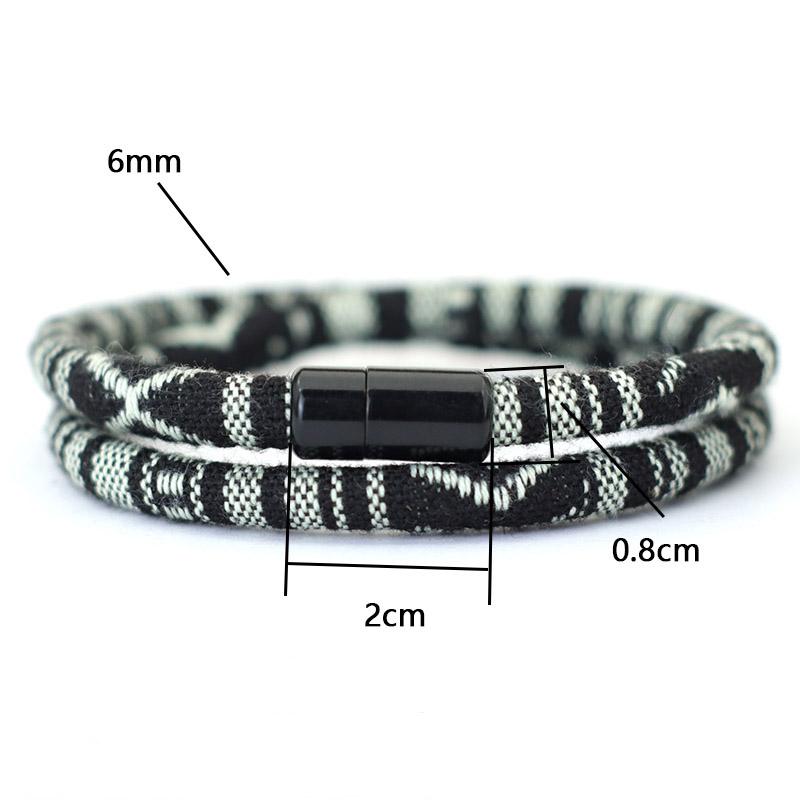 Men Bohemia Rope Bracelet Attract Magentic Braclet Adventure Survival Braslet Pulseras Hilo Hombre Beach Surf Brazalete