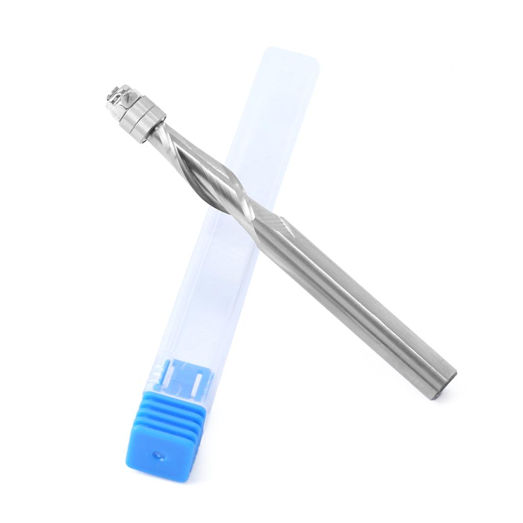 Фреза 8 мм хвостовик спираль верхний подшипник фреза концевая фреза фреза по дереву плотницкий деревообрабатывающий инструмент