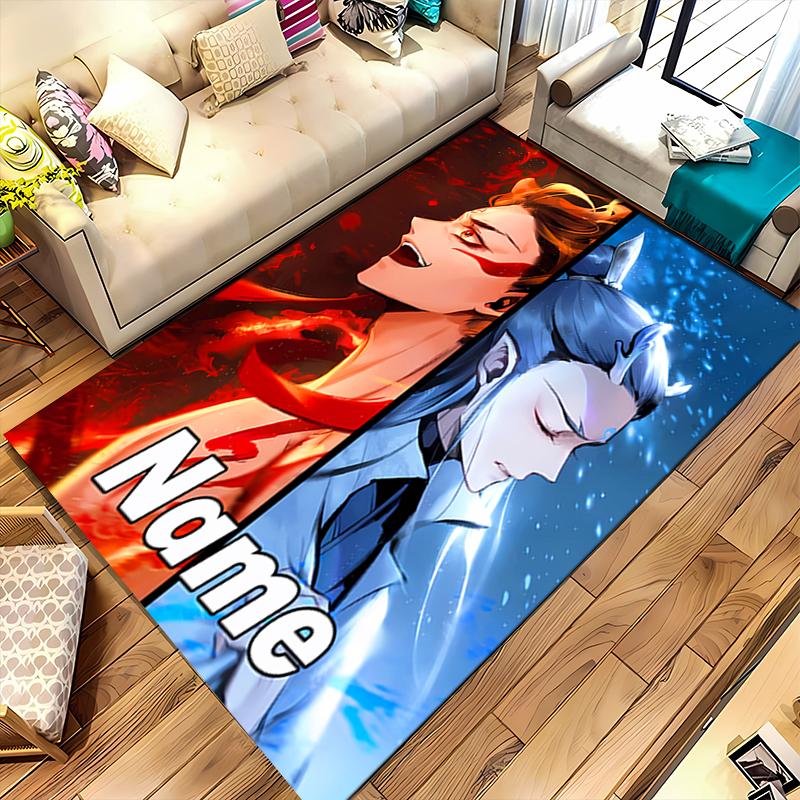 Custom personalization Nezha Conquers the Dragon King Area Rug - Perfect For Kitchen, Bathroom,Laundry Room Decor Large Size Available,Gift All Season