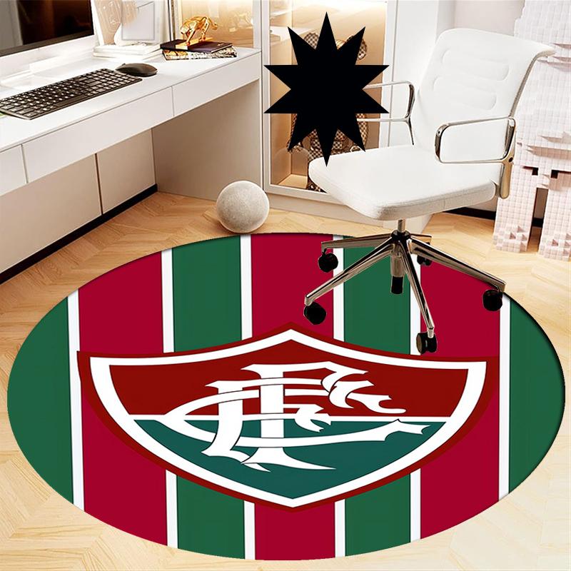 Fluminense FC Printed Round Rug Carpet Chair Rug Area Rug Entryway Doormats,for Office Chair Living Room Bedroom Kitchen Room.