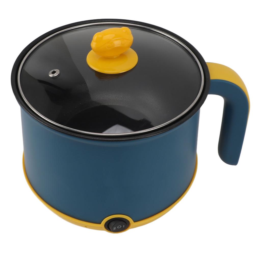 Электрическая мини-кастрюля 1,8 л 600 Вт с антипригарным покрытием, регулируемая на 2 уровня, электрическая кастрюля из нержавеющей стали, электрическая