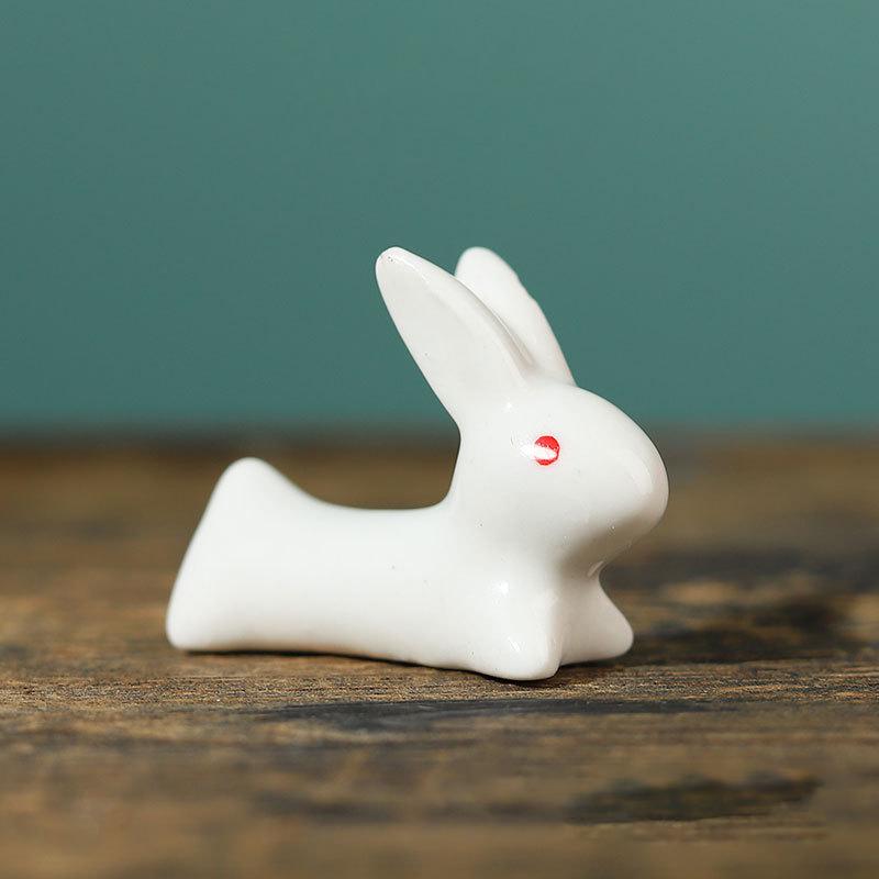 Мини-милые животные, кисть для рисования, подставка для ручек, керамические украшения, держатель для ручек для китайской каллиграфии, подушка для ручек, новинка