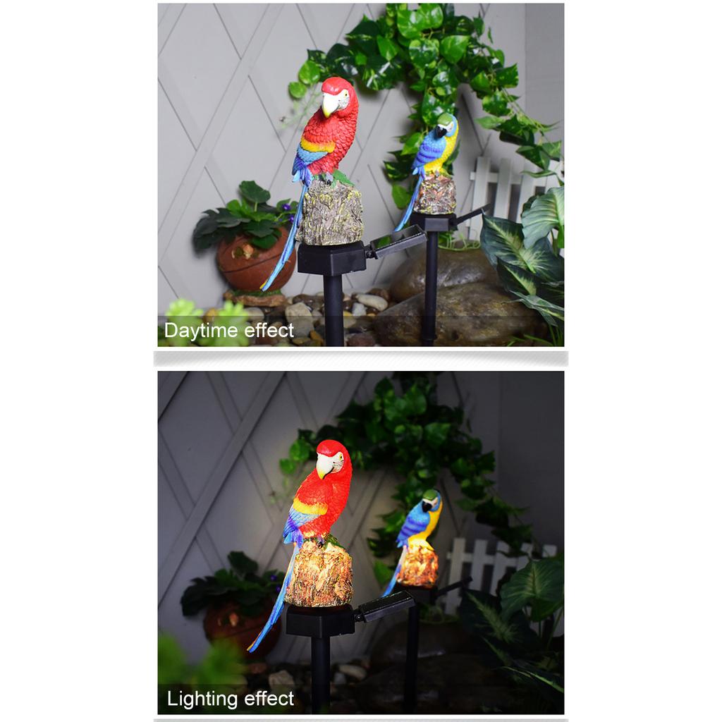 Garden Decoration Resin Parrot Solar light Garden Light
