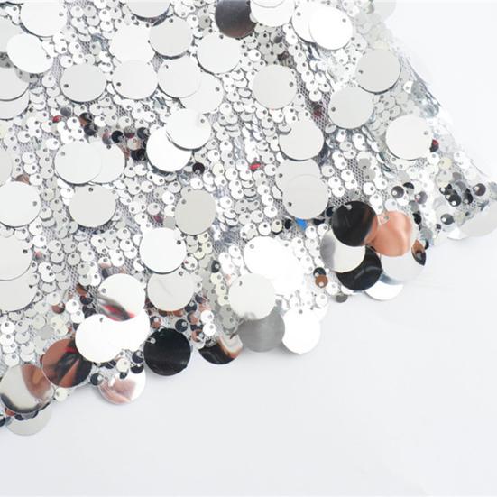 Women Mini Skirt High Waist Sparkling Sequin A-Line Short Skirt Hip Wrapped