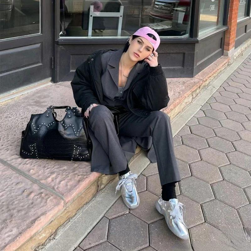 Модные балетки 2025 Женский модный дизайн Мягкая подошва Повседневная спортивная обувь Женские балетки