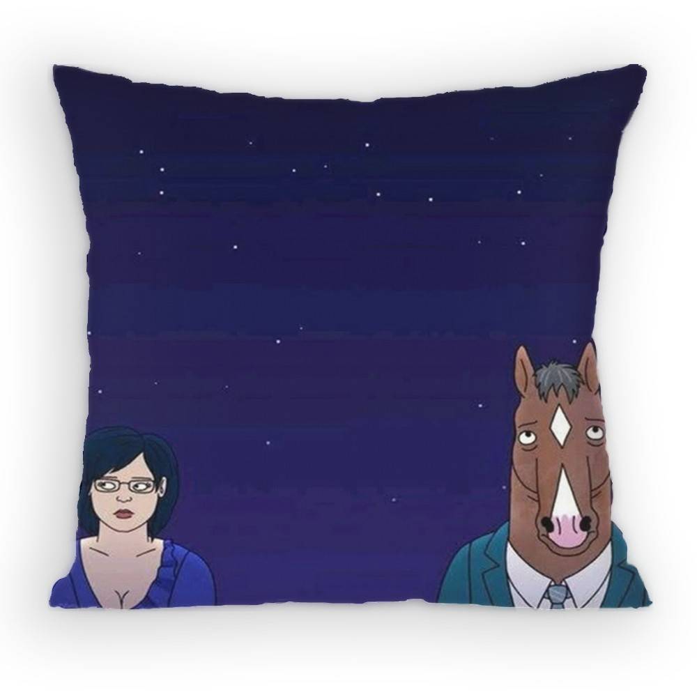 BoJack Horseman Pillow Case Antidustmite Pillowcase Invisible zipper silky Sofa cushion cover for bedroom