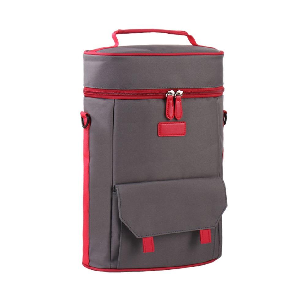Portable Wine Tote Bag Two-bottle Camping Organizer Wine Bottle Shoulder Bag Outdoor Camping