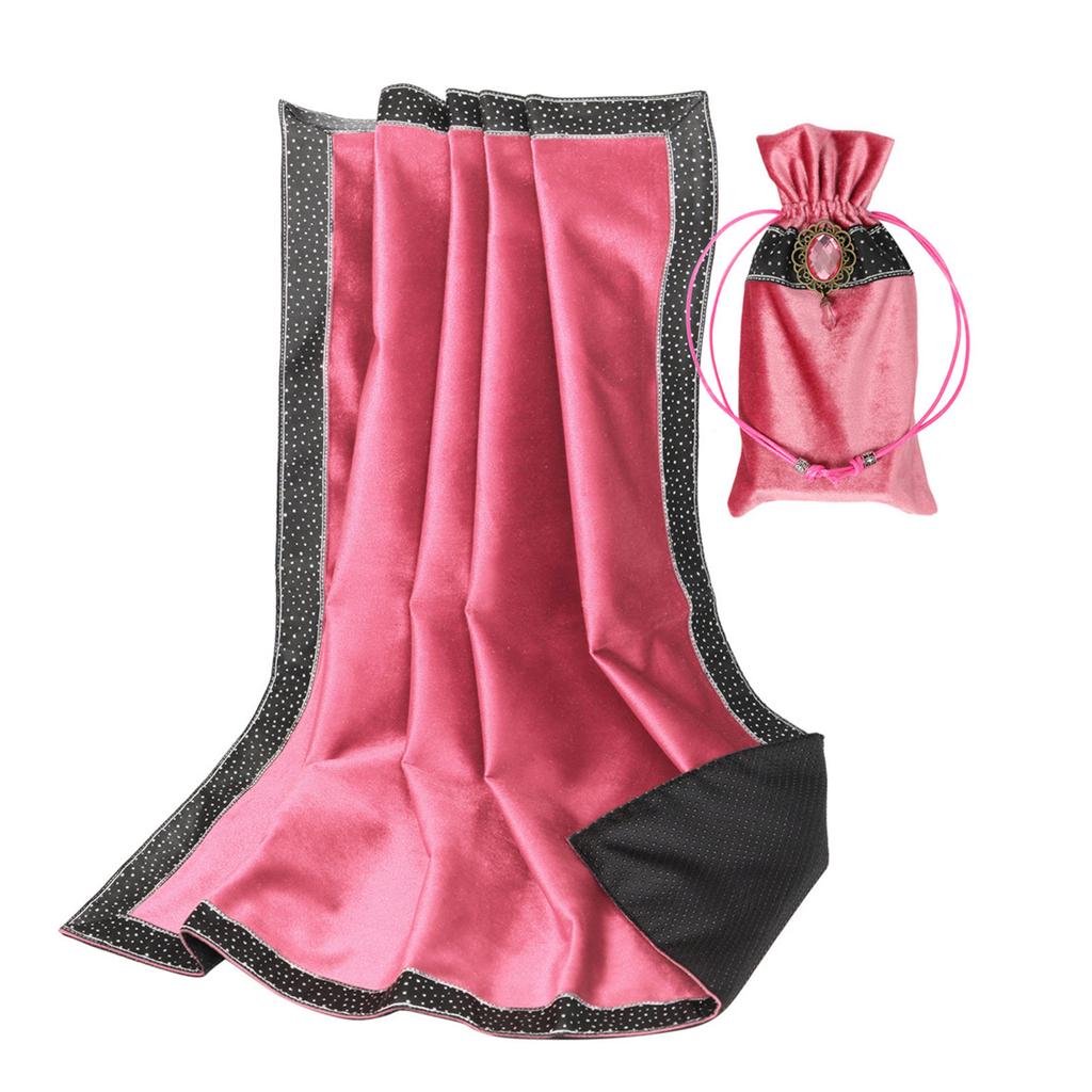 Velvet Tarots Tablecloth Divinations Cards Table Cloth Tapestry Astrologys Witchcrafts Deck Cloth with Drawstring Bag