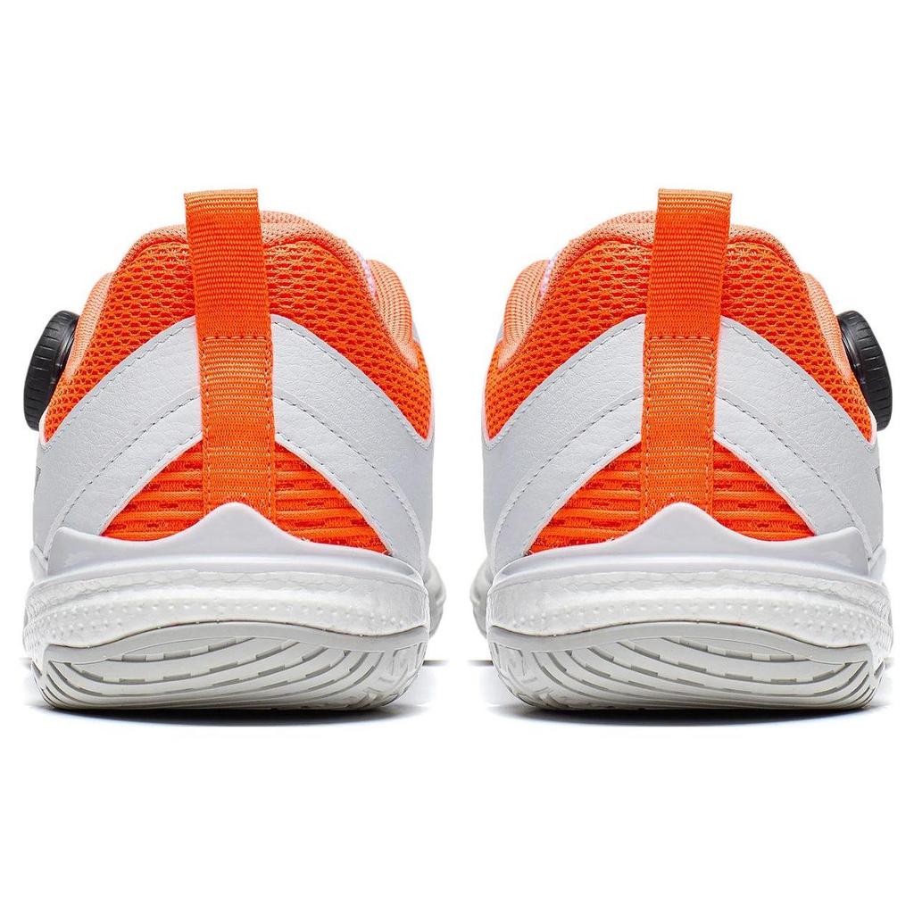 Li Ning Mage Pe Удобная амортизация Низкие Кроссовки для Настольного Тенниса Унисекс Бело-Оранжевые APPU017-1