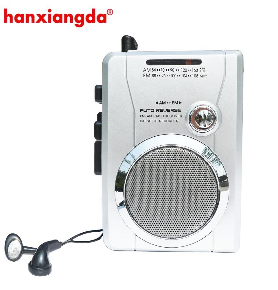 Retro Fortune Factory Directly Sale Audio Cassette Player Recorder with Mic and Recorder, FM AM Radio
