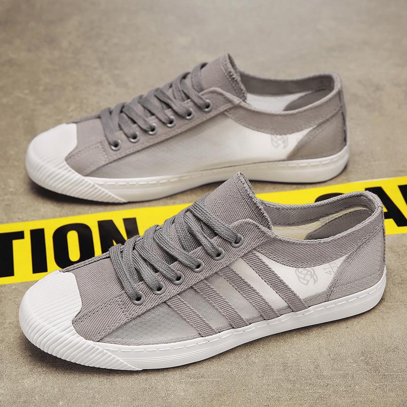 Men Sneakers Casual Shoes Skateboarding Men Flat Brand Fashion Canvas Shoes Breathable Non-slip Driving Tennis Sports Shoes