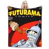 Мультяшное комиксное одеяло Futurama Качественное теплое мягкое плед Зимний Детский Диван Кровать Смешной Покрывало