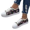 Women's Canvas Shoes Large Size Skull Single Shoes Casual Flat Single Shoes Board Shoes