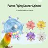 Игрушка-спиннер «Попугай»: Декомпрессионная летающая тарелка для корелл и птиц - Колесо для снятия скуки