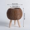 Plant Stand Basket Imitation Rattan Flower Stand Flower Shelf Succulent Plants Woven Planter