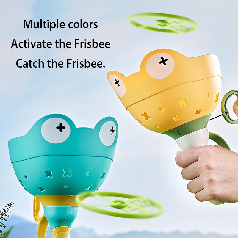 Игрушка летающая тарелка на шнурке, пусковое устройство, детские летающие игрушки, бросать, ловить, спорт на открытом воздухе, пропеллер, детская садовая игра, подарок для мальчика