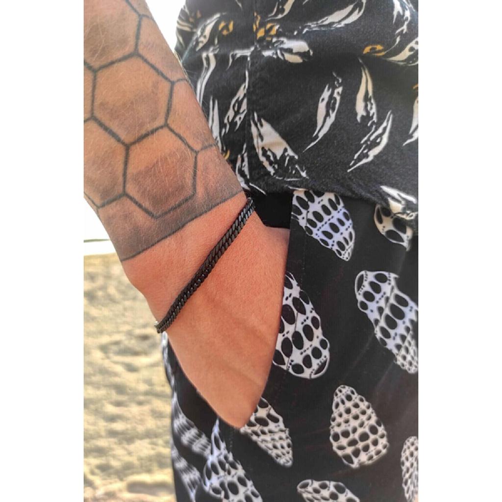 Браслет унисекс из кубинского серебра из стали