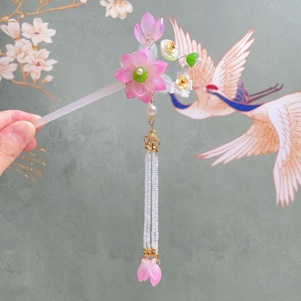 Старинная ретро-китайская шпилька для волос ханьфу для девочек