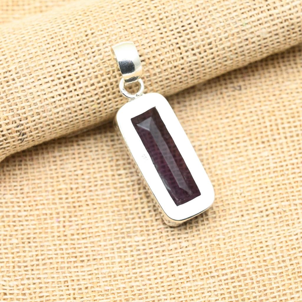 Замечательный драгоценный камень аметист ручной работы из стерлингового серебра 925 пробы, ювелирный кулон для свадебного подарка