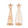 Iron Golden Christmas Tree Decoration Festive Tabletop Ornament Holiday Home Decor Xmas Tree Figurine Christmas Party Decoration