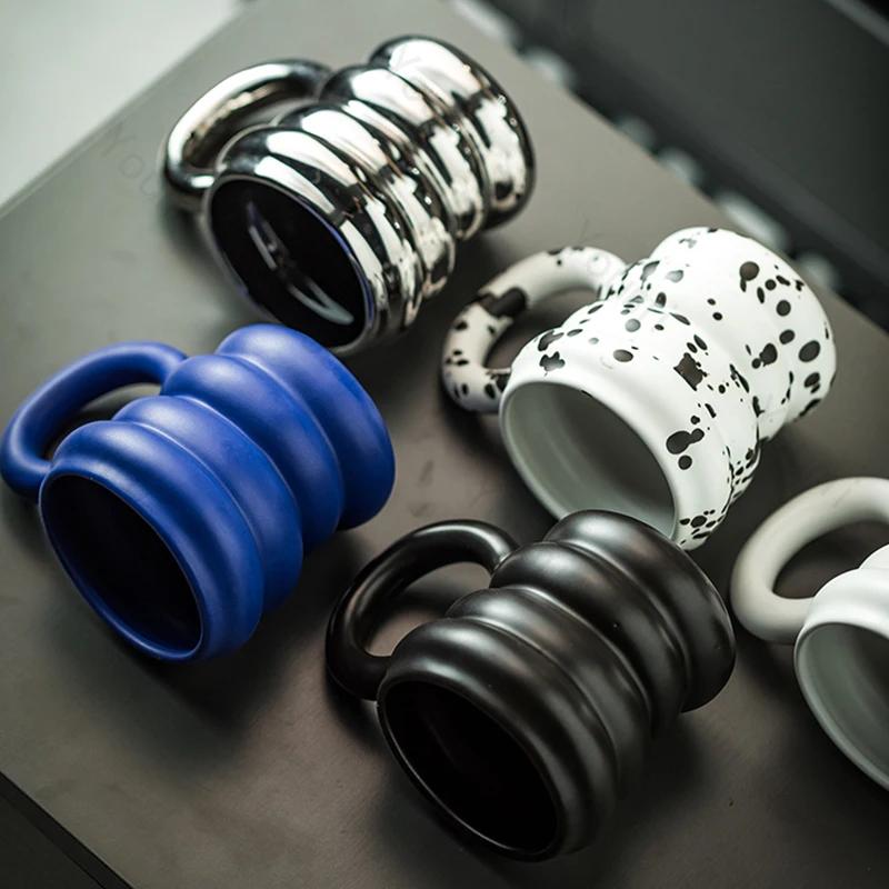 Fashionable Cute Ceramic Mouthwash Cups Light Luxury Creative Bathroom Storage Mouthwash Cup Home  High End Exquisite Mugs