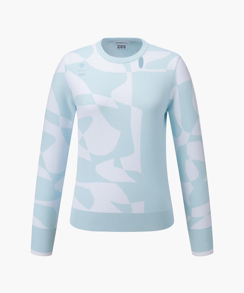 DESCENTE GOLF Women'S Round Jacquard Sweater (Dq12Wfkp12)
