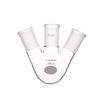 Laboy Glass 1000mL 3 Neck Round Bottom Boiling Flask with 24/40 Center & Side Joints Angled Distilling Receiving Reflux Flask Multi Neck Distillation