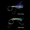 Soft Silicone Squid Skirt Feather Lure Tied Up Saltwater Octopus Bait Long Tail  String Hook