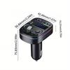 Автомобильный комплект Bluetooth, 1 шт., автомобильный MP3-плеер, быстрое зарядное устройство PD20W, адаптер громкой связи с окружающим освещением