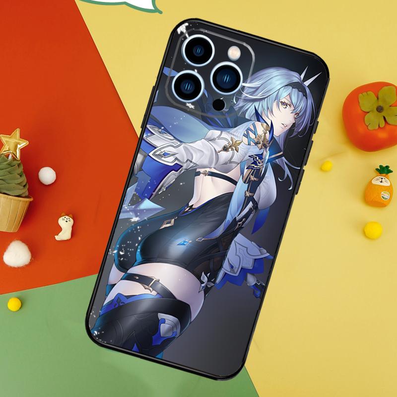 Genshin Impact Eula Phone Case For iPhone 17 Pro Max 16 15 13 12 11 14 Pro Max Plus 12 13 Mini 16e 17 Air Cover