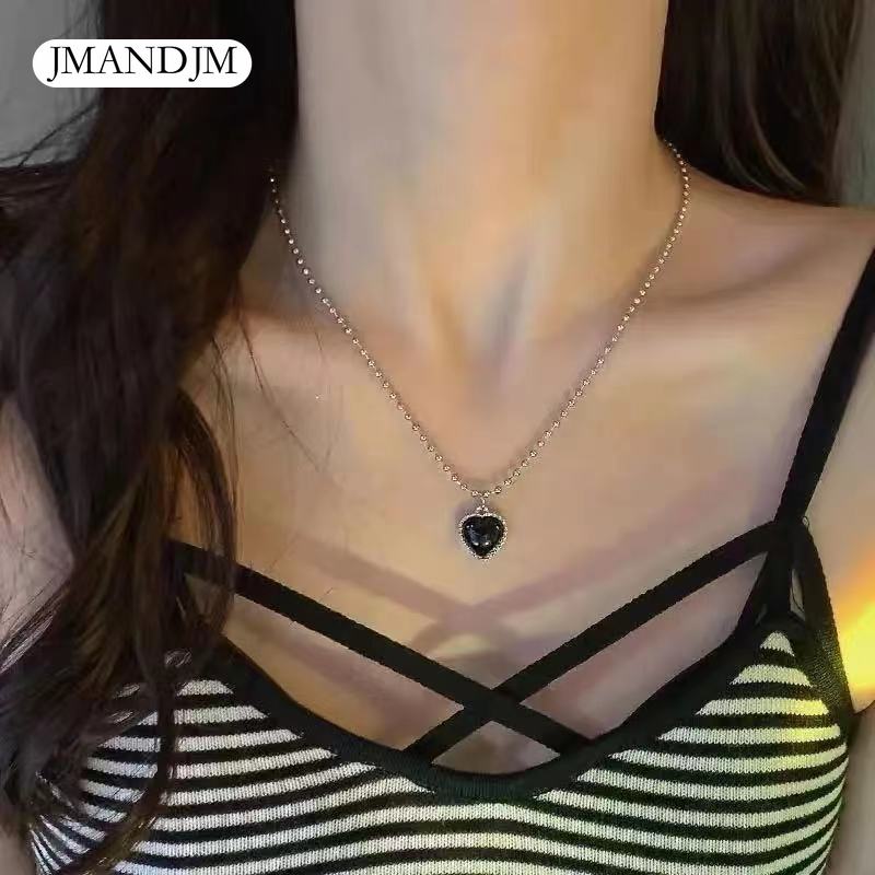 Простое ожерелье в форме сердца, женская ключичная цепочка, легкая, роскошная, нишевая, простая, холодный ветер, студентка, знаменитость в Интернете, универсальный тип