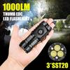 Powerful Mini LED Flashlight With Pen Clip Built-in Battery Type-C Rechargeable EDC Torch Outdoor Emergency Camping Lantern