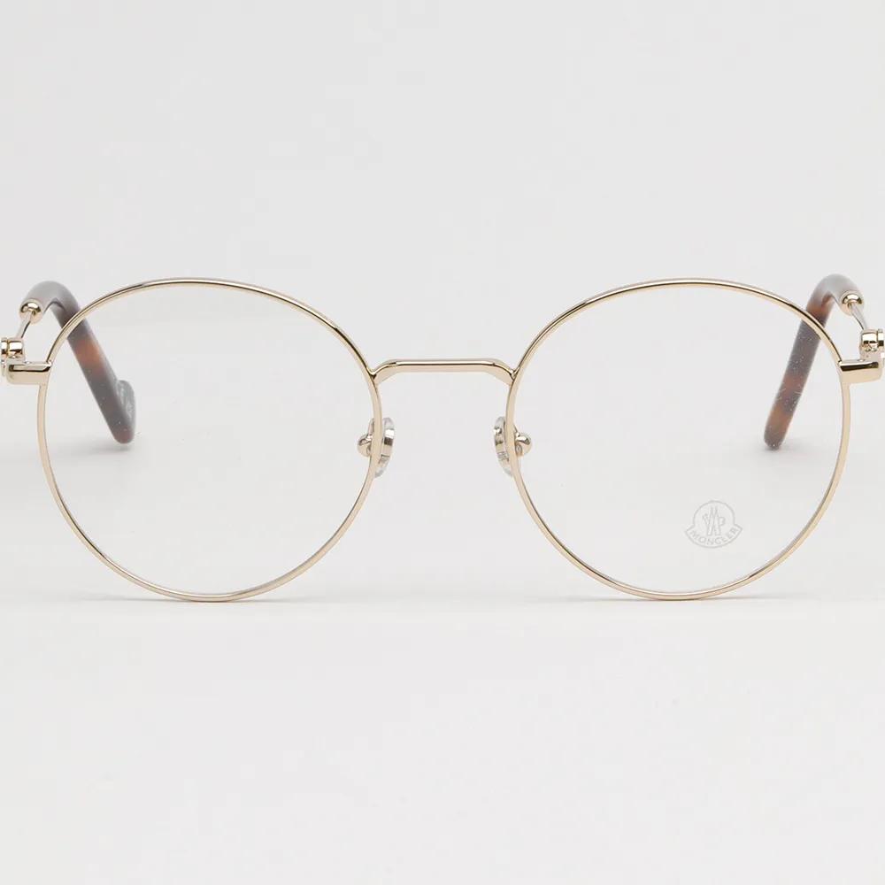 Moncler Eyeglass Frame ML5107 032 Lightweight Gold Metal Round Frame